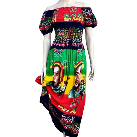 karan Dresses & Skirts - Bob Marley Maxi Dress S M L XL Reggae Rasta Jamaica One Love